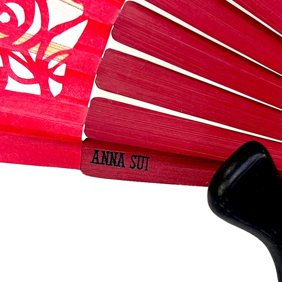 Vintage Anna Sui Red Sensu Fan & Light Stand from Japan - Picture 5 of 5